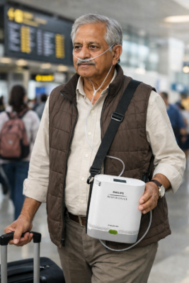 Philips SimplyGo Mini Portable Oxygen Concentrator (POC) on Rent