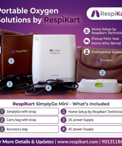 Alternative view of Philips SimplyGo Mini Portable Oxygen Concentrator (POC) on Rent