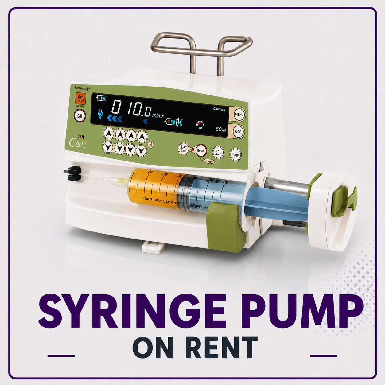 Plenum Tech Syringe pump on Rent