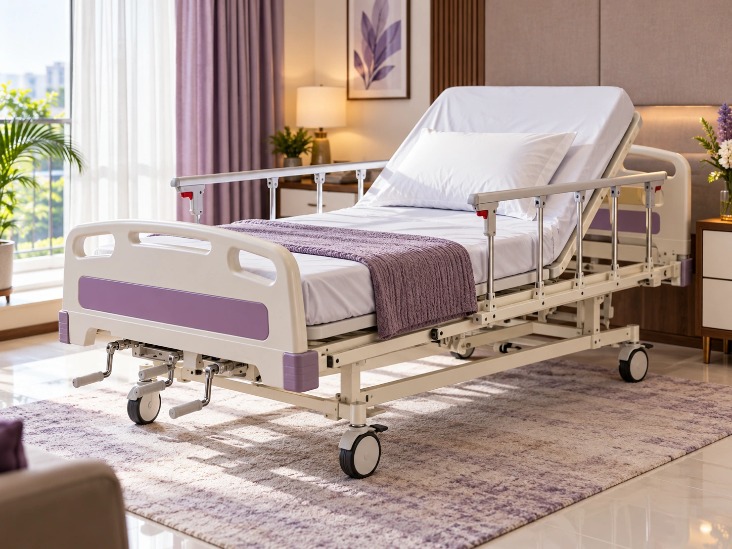 Fowler hospital bed for home patient care