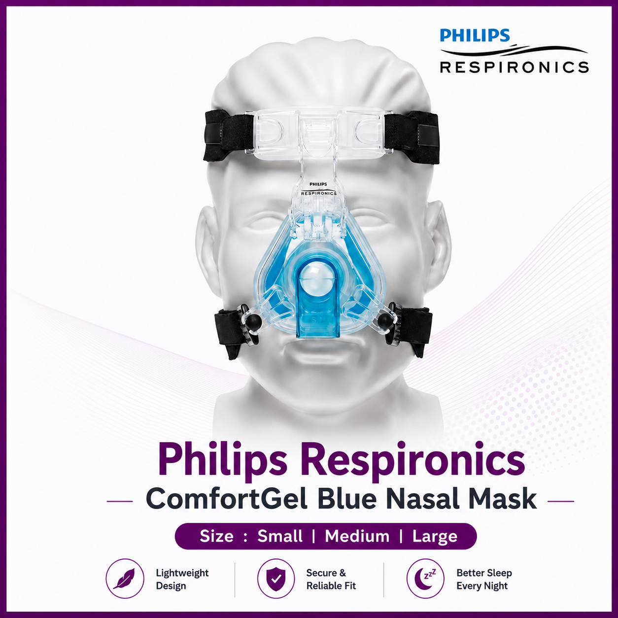 Philips Respironics ComfortGel Blue Nasal Mask