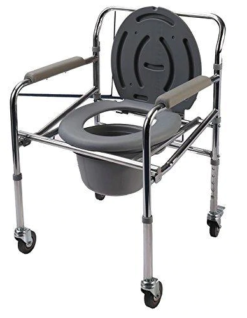COMMODE CHAIR WITH WHEELS - MED EMOVE