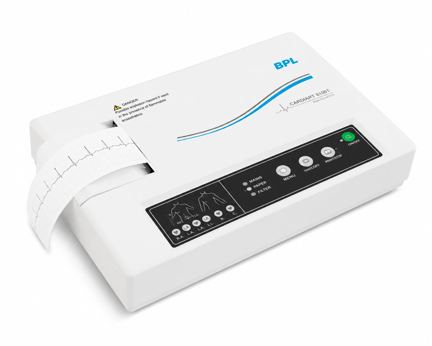 BPL 6108T Single Channel ECG Machine - Image 2