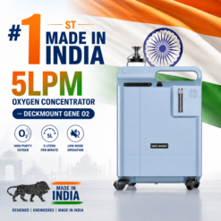 Made in India Deckmount 5LPM Oxygen Concentrator — 93% Pure Oxygen | 3-Year Warranty | ₹32,000