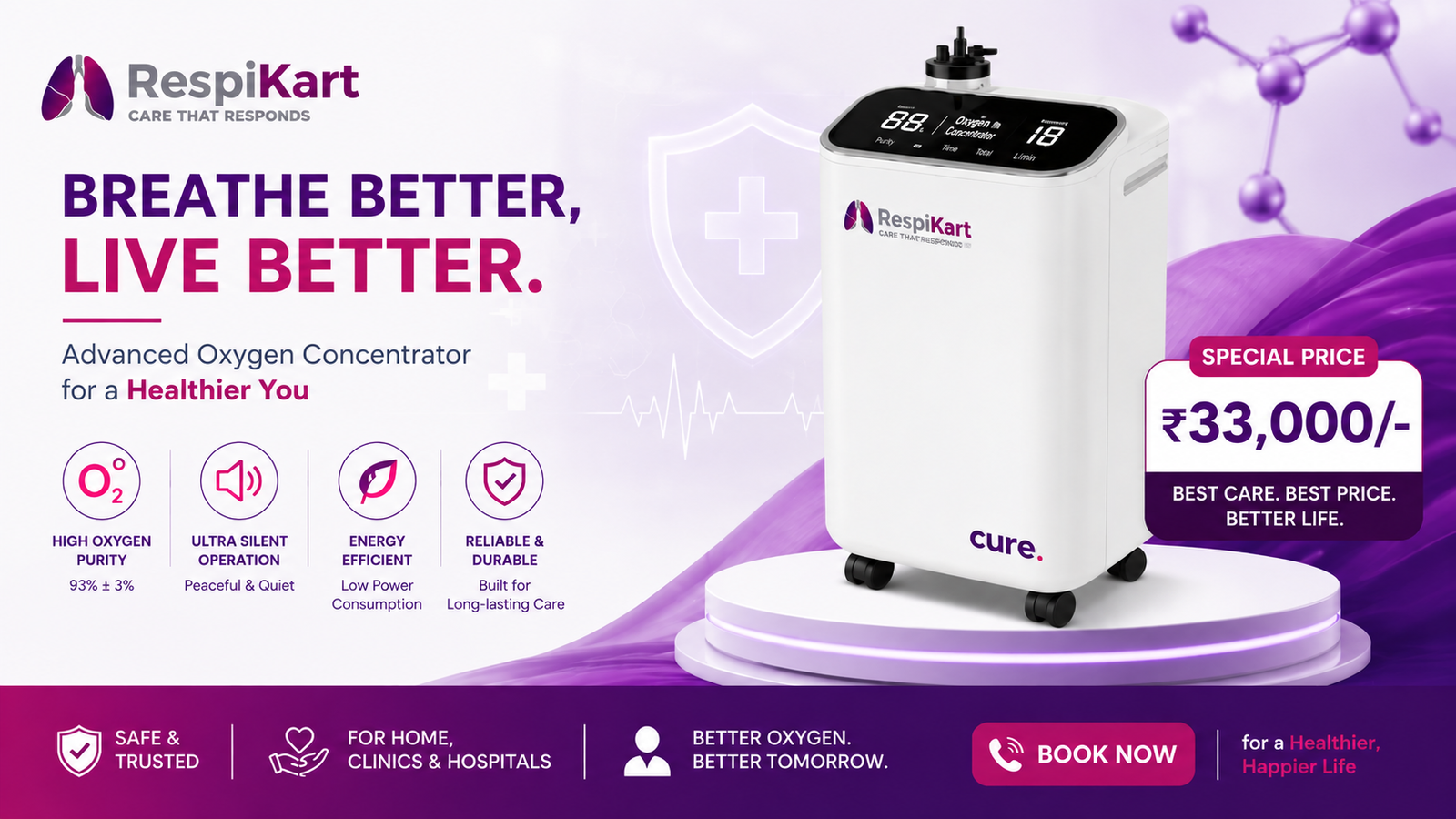 Buy Oxymed Cure 5LPM | Same-Day Delivery | Silent 35dB - Image 5