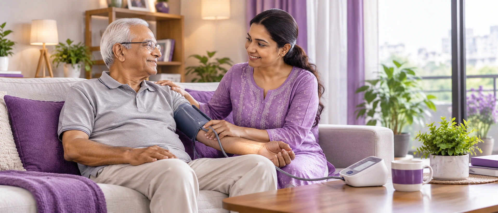 Premium home blood pressure monitoring setup