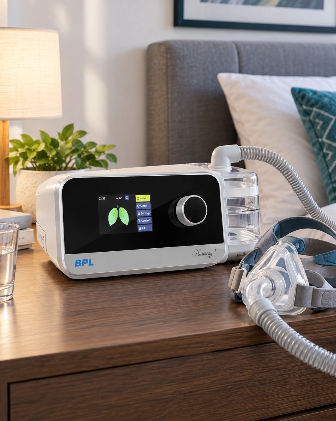BPL Harmony Auto CPAP with integrated heated humidifier