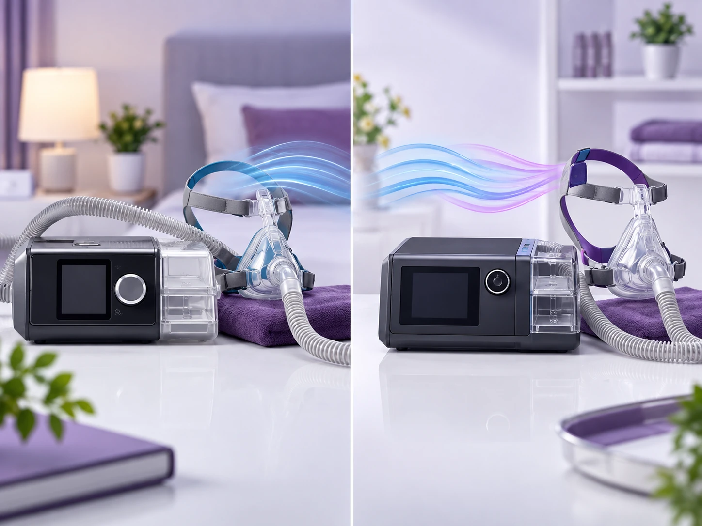CPAP versus BiPAP pressure support comparison