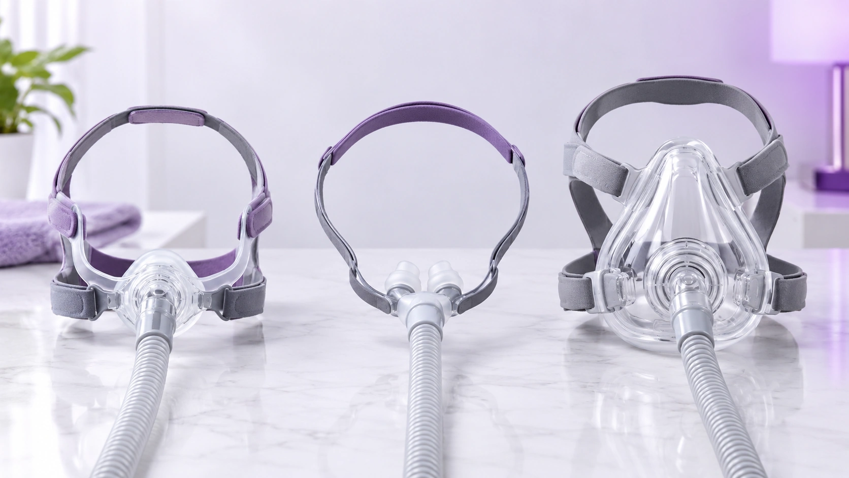 Nasal mask nasal pillow and full face CPAP masks