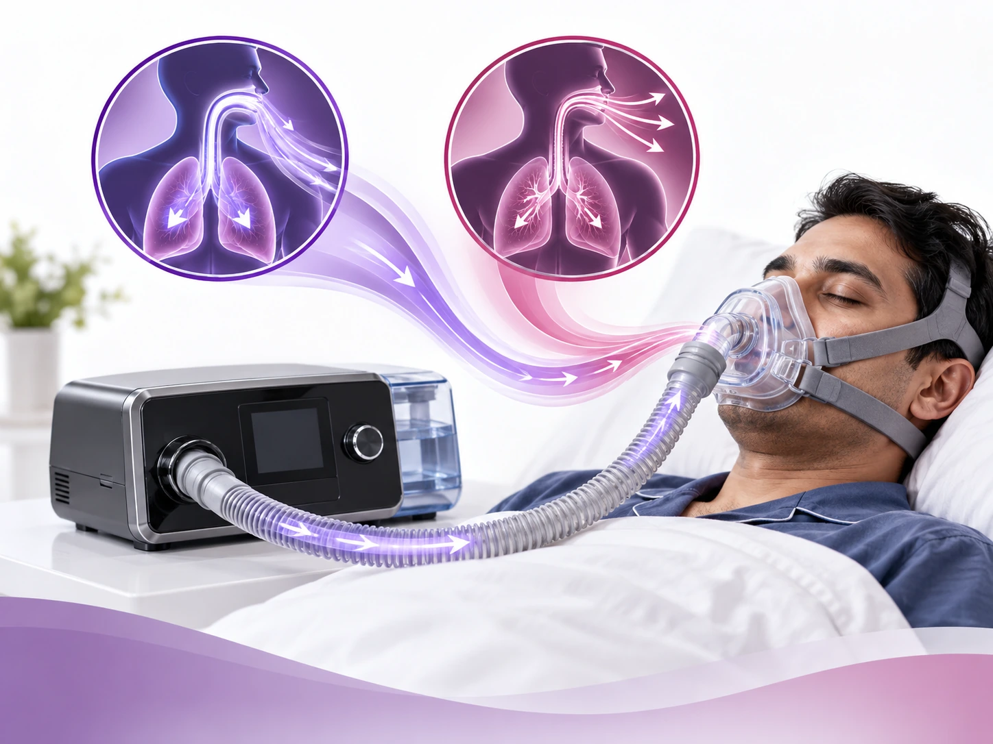 IPAP and EPAP pressure levels explained