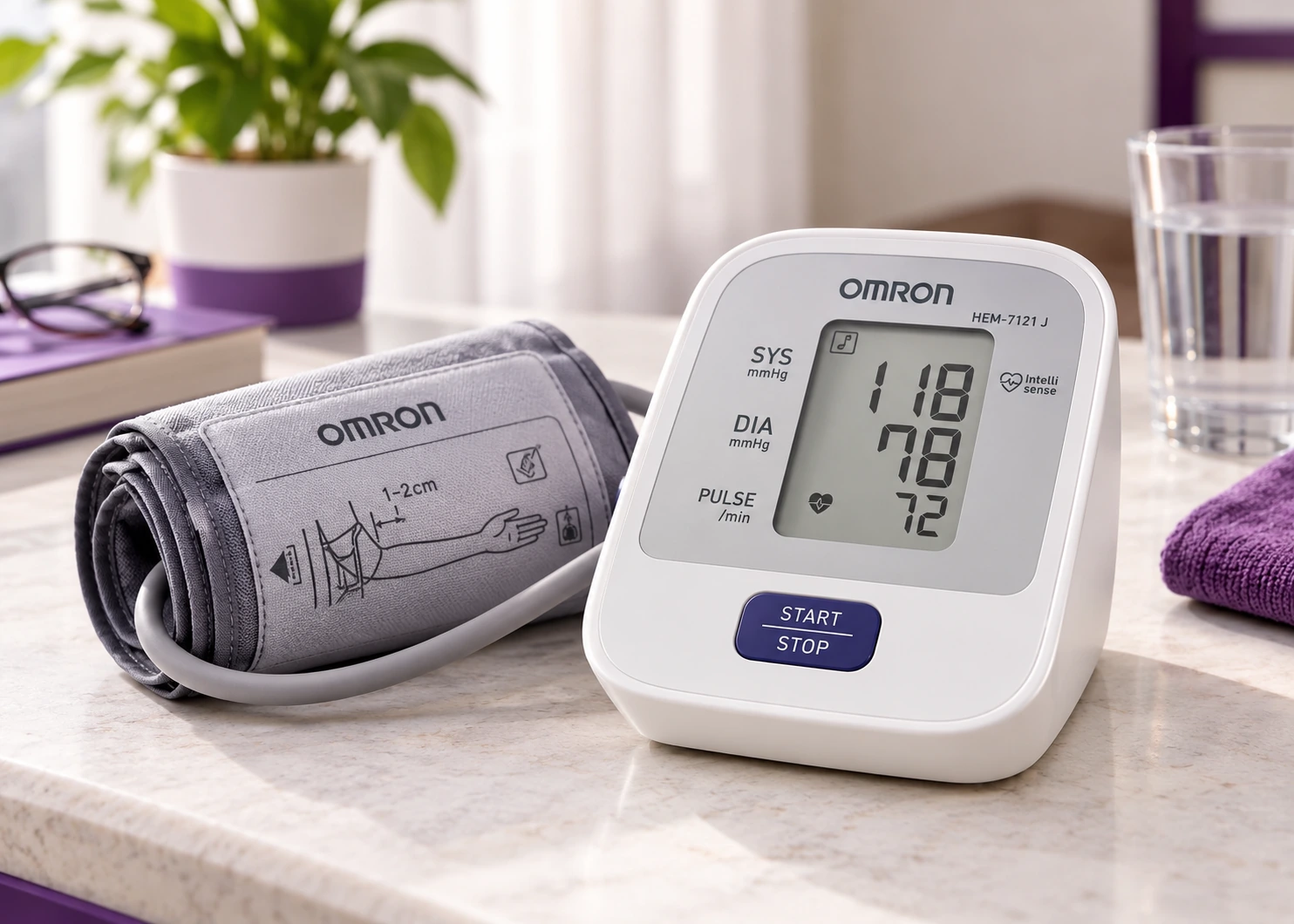 Omron HEM-7121 J digital blood pressure monitor