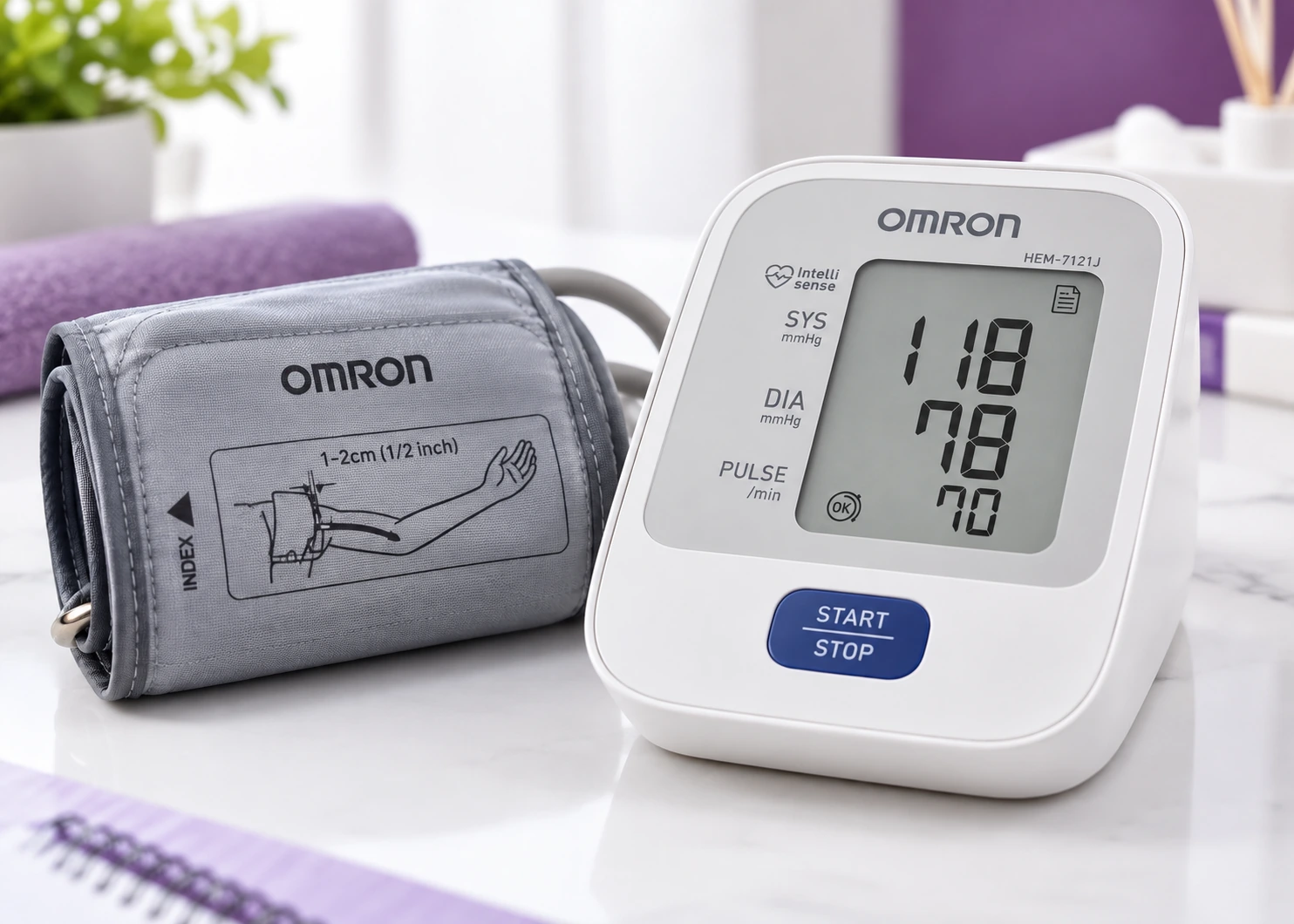 Omron HEM-7121 J LCD display