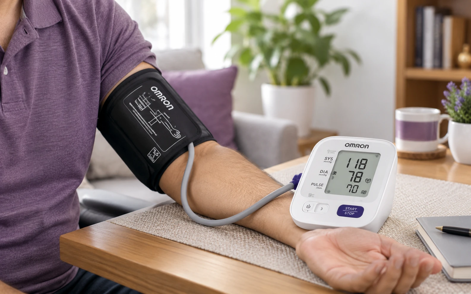 Omron HEM-7156 cuff technology