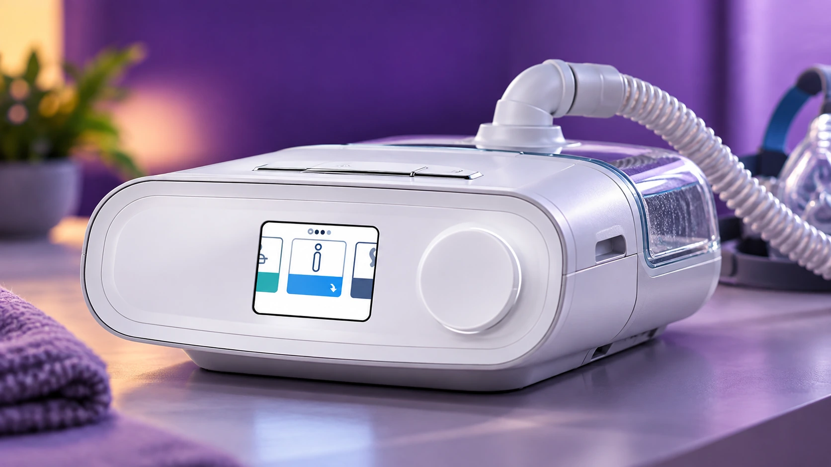 DreamStation CPAP heated humidifier close up