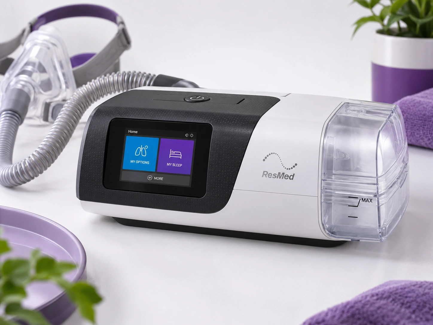 ResMed AirSense 11 AutoSet touchscreen