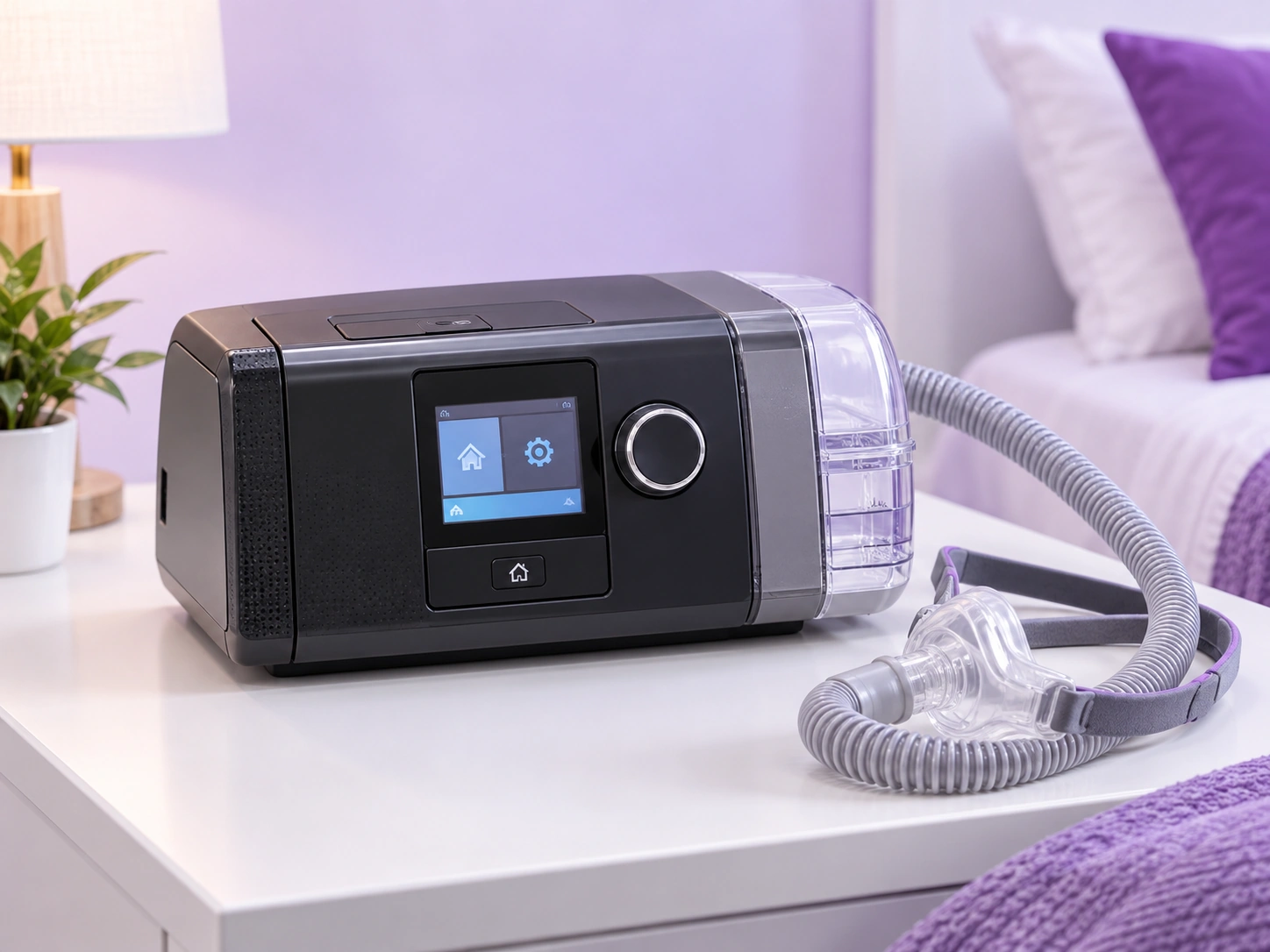 Auto CPAP machine for sleep apnea therapy
