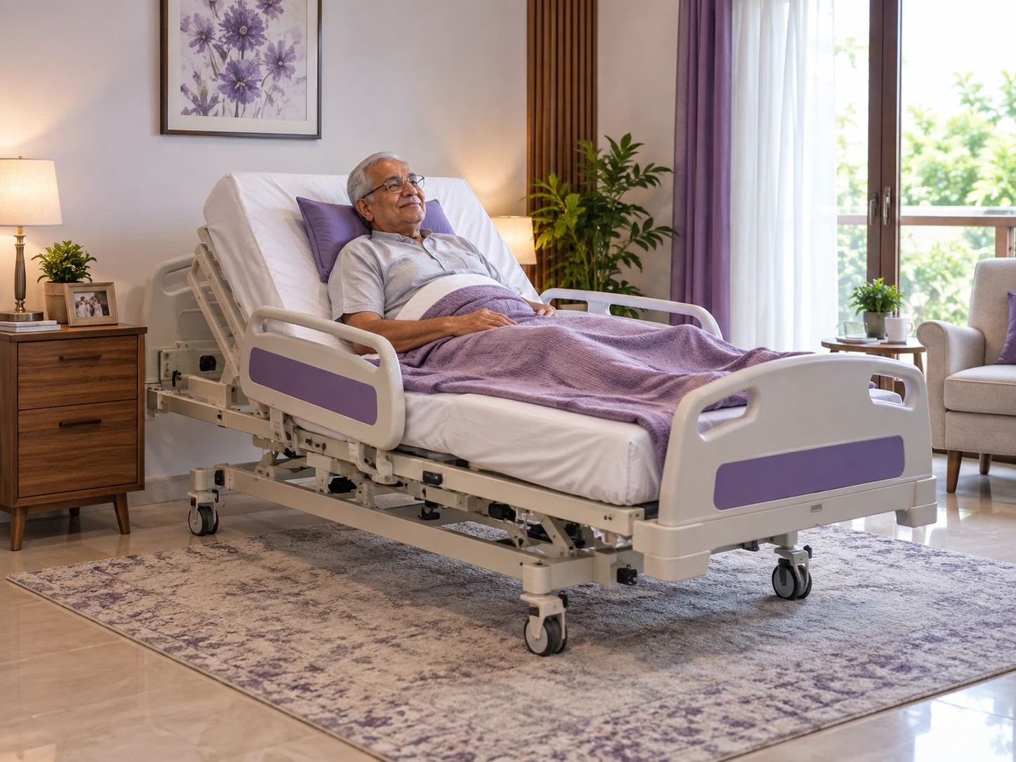 Recliner bed resting position