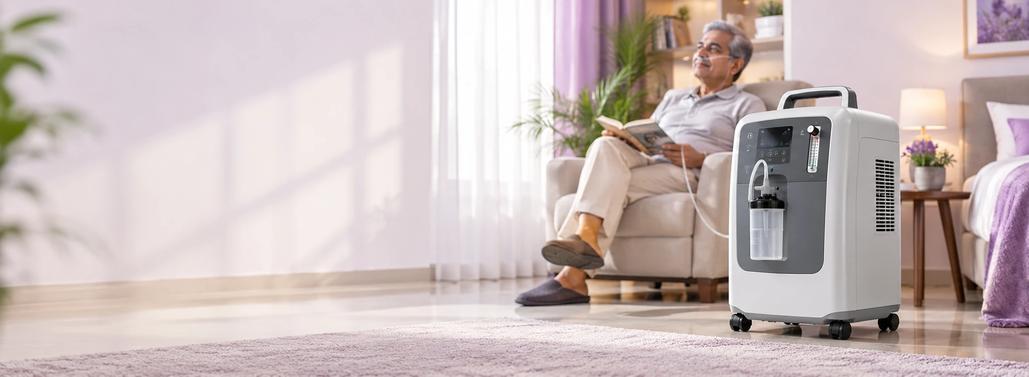 Oxygen concentrator for home oxygen therapy - Respikart