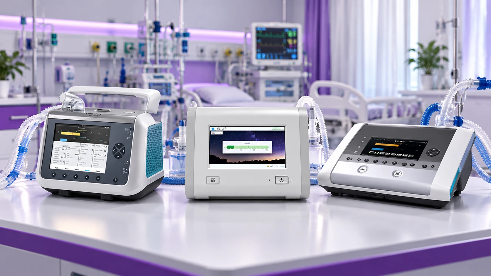 Top ventilator machines including Breas Vivo and Philips Trilogy ventilators