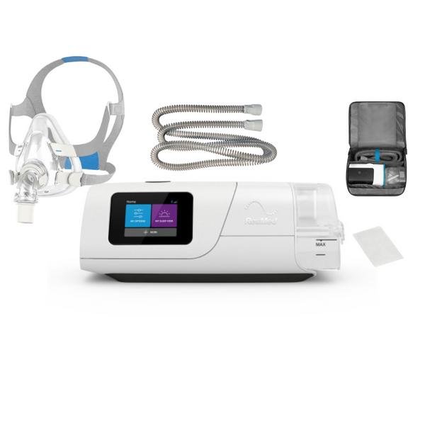 BiPAP machine with mask and tubing for COPD respiratory support