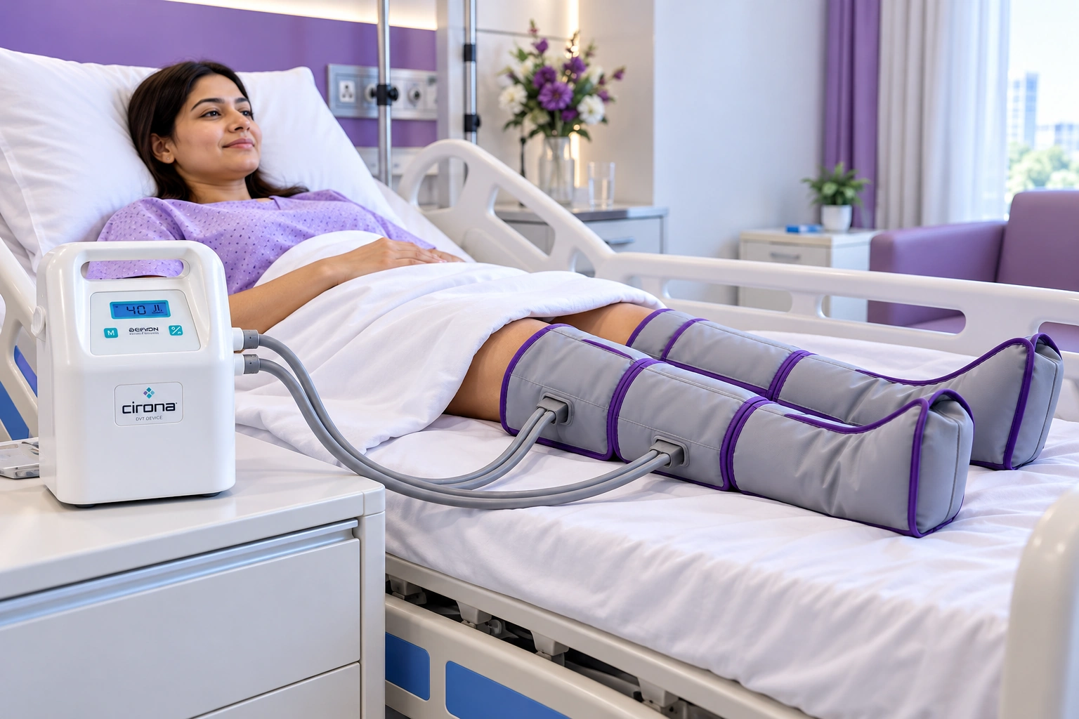 How intermittent pneumatic compression DVT pump works