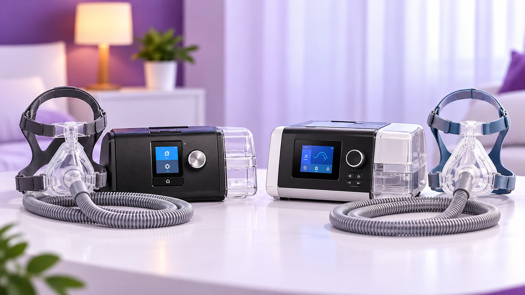 CPAP and BiPAP respiratory therapy machines