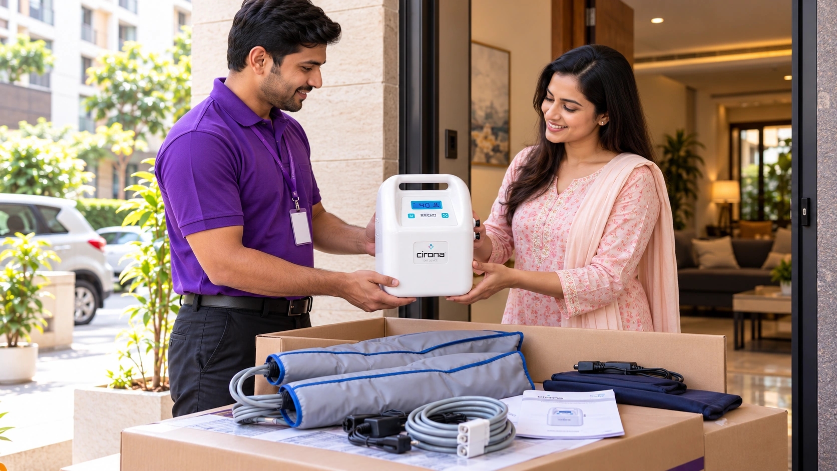 Respikart Devon DVT Pump medical equipment delivery Delhi NCR