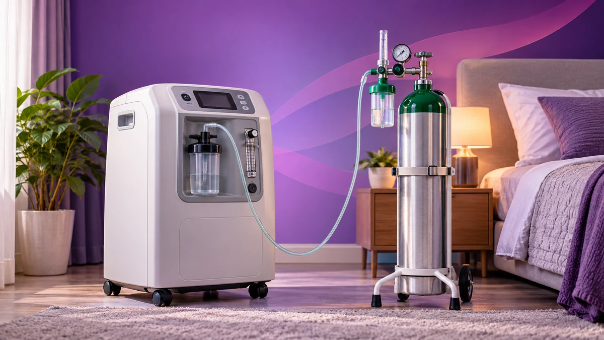 Home oxygen backup planning and medical equipment