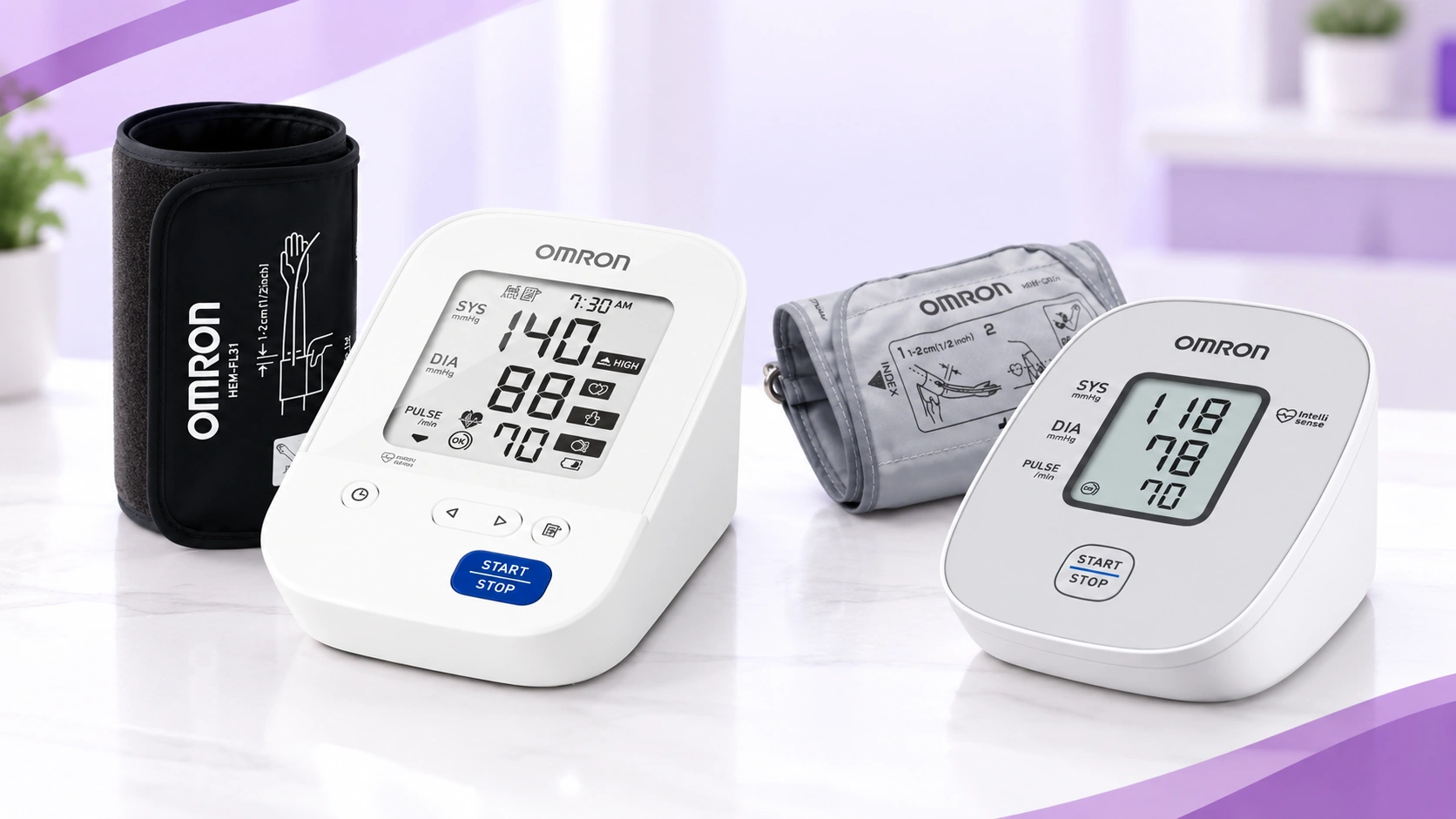 Omron HEM-7156 vs HEM-7121 J blood pressure monitor comparison