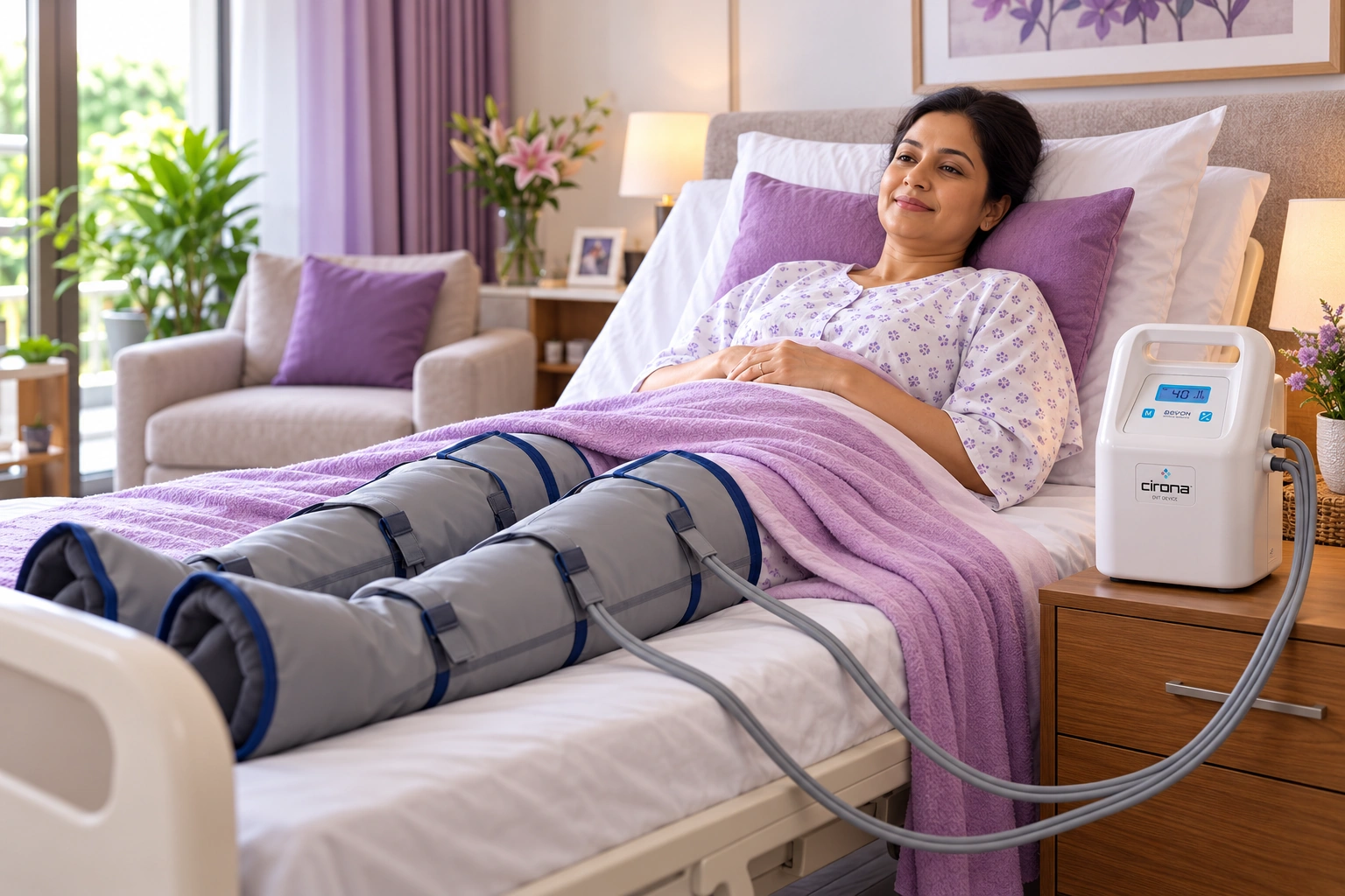 Devon DVT Pump post surgery recovery home healthcare