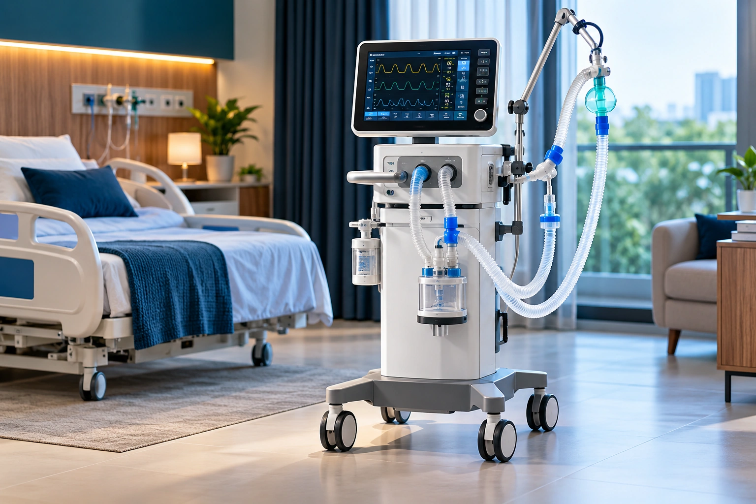 Modern medical ventilator machine