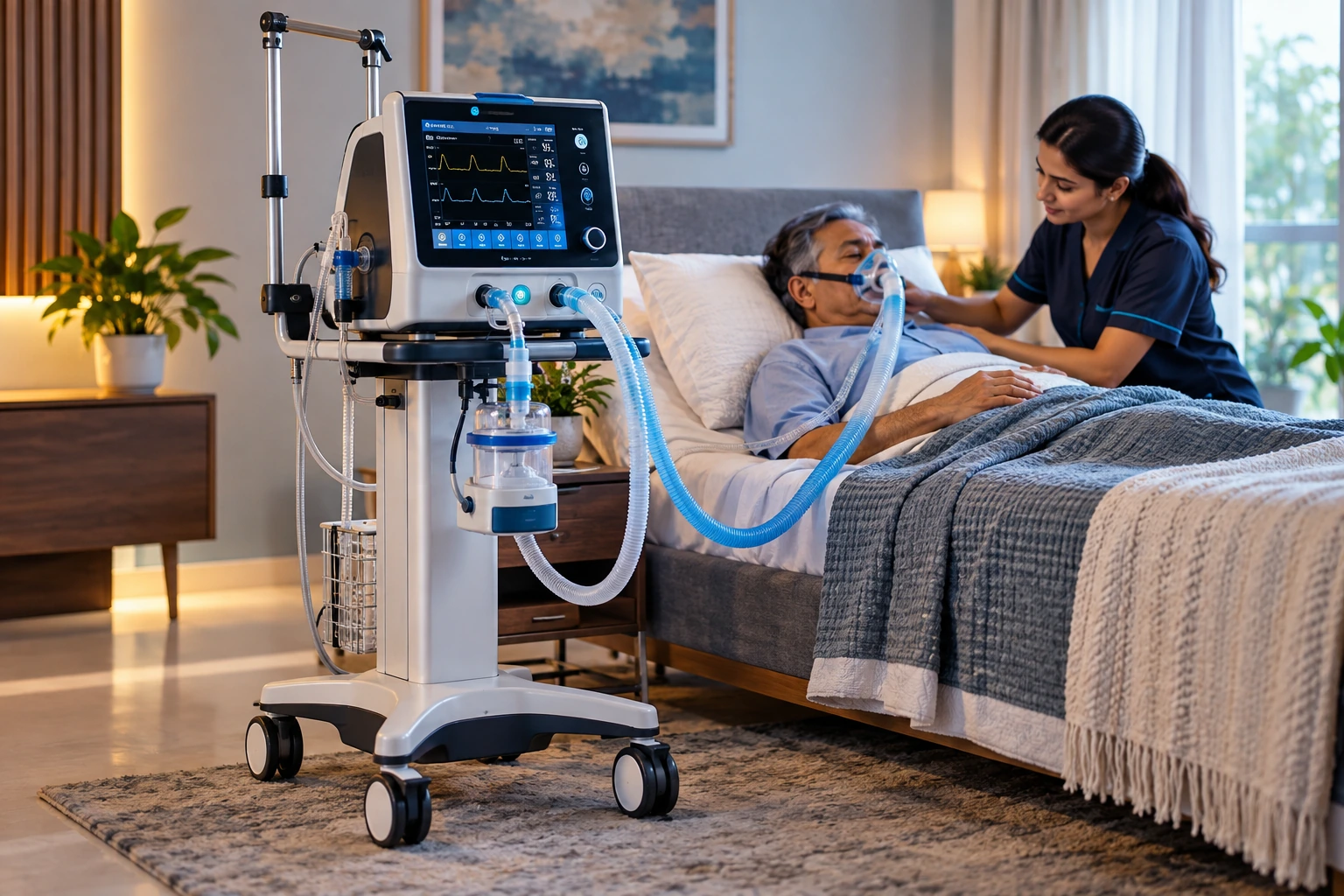 Ventilator rental for home respiratory support